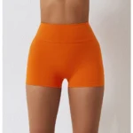 High Rise Seamless Compression Shorts Earl Orange 3