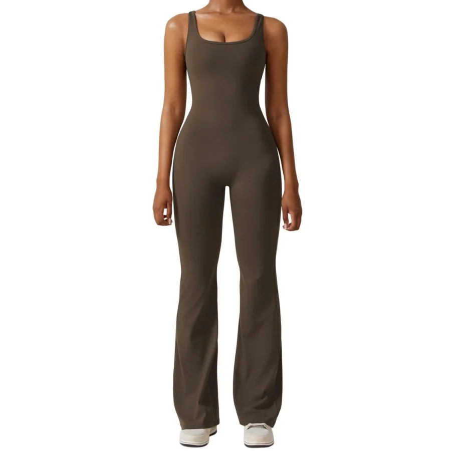 Peach Hip Lifting Jumpsuit Hollow Out Back Jiao Tea Cafe 1