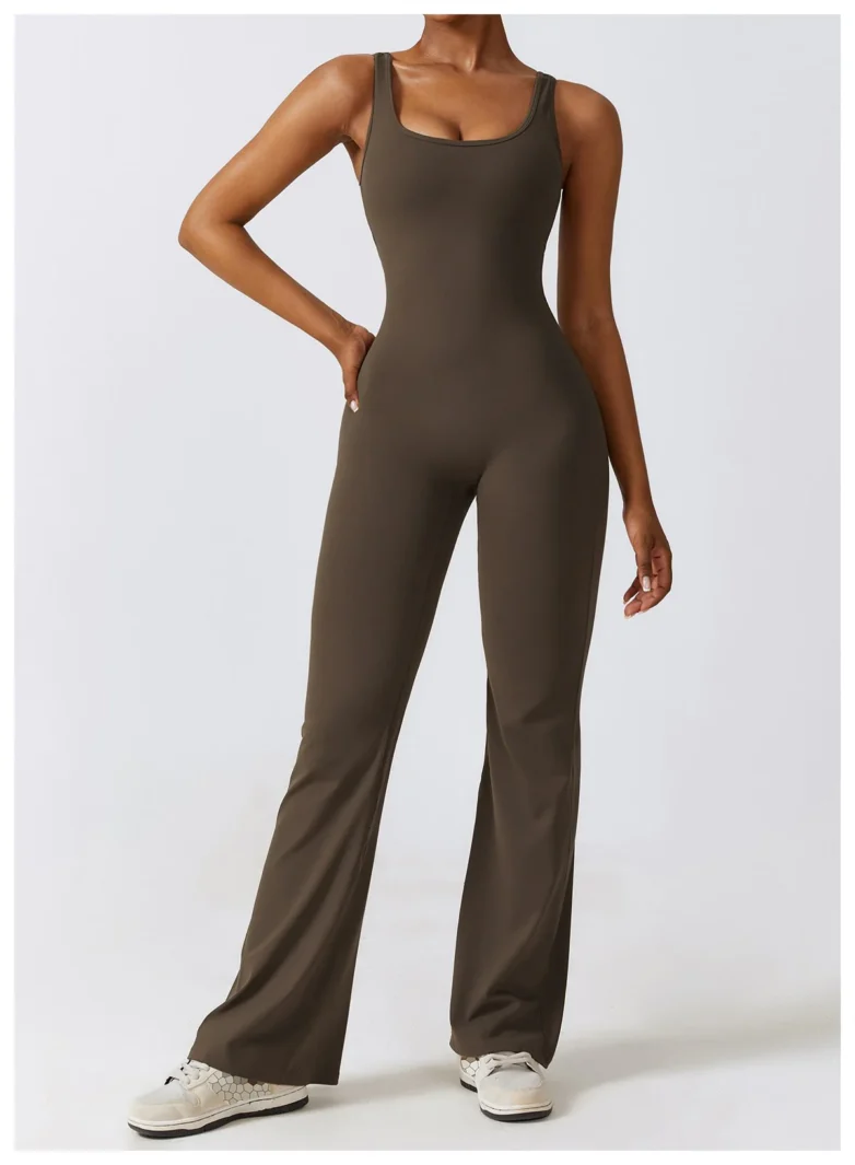 Peach Hip Lifting Jumpsuit Hollow Out Back Jiao Tea Cafe 2