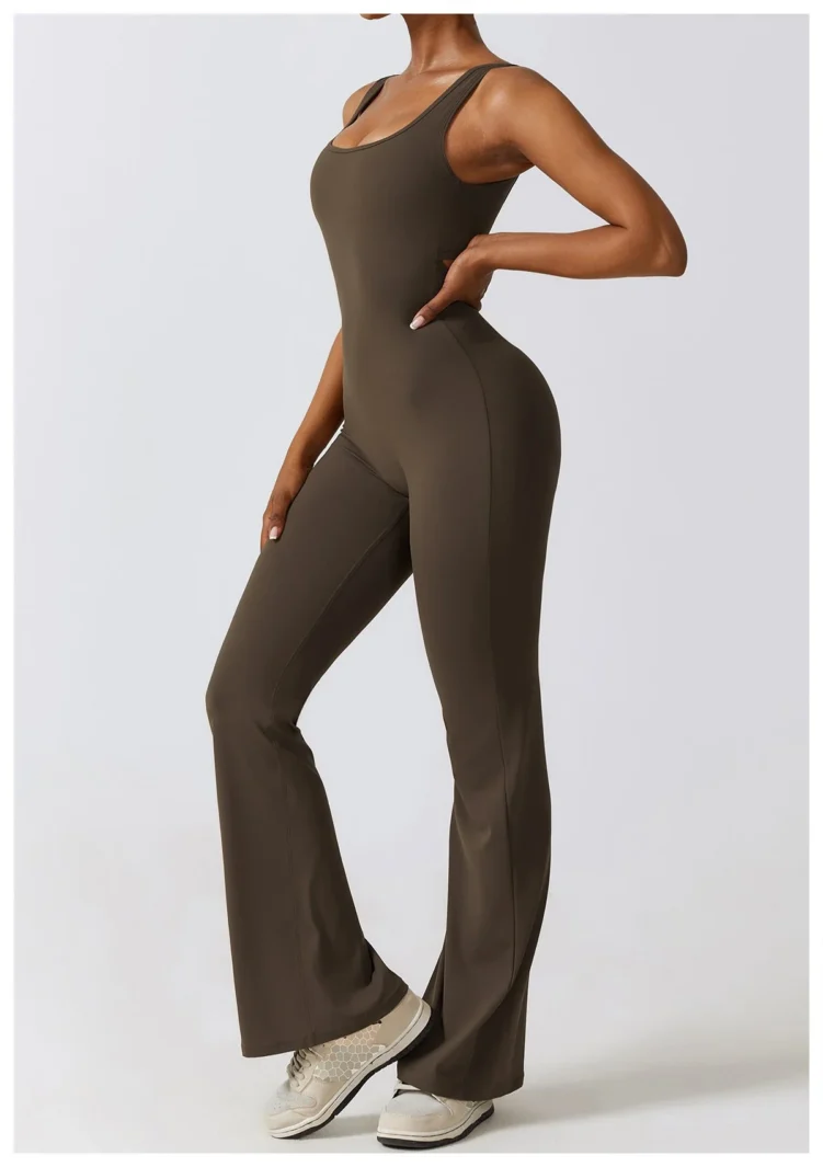 Peach Hip Lifting Jumpsuit Hollow Out Back Jiao Tea Cafe 3