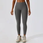 Quick Dry Hip Lifting High Waist Yoga Pants Distant Mountain Ash 1