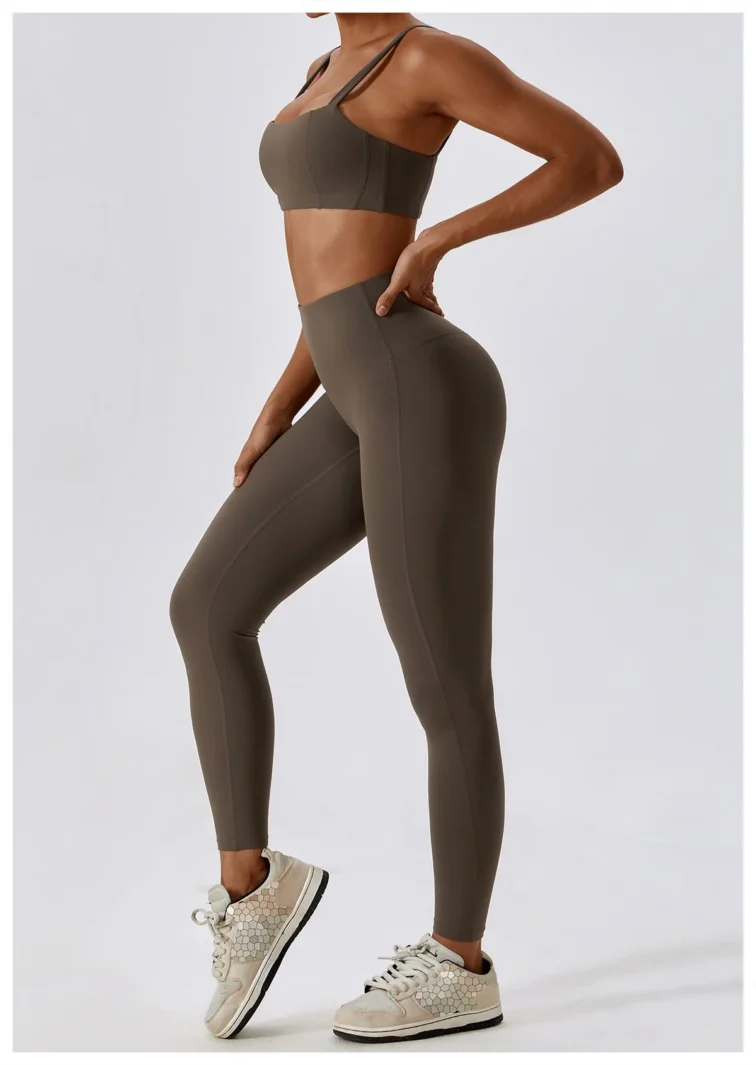 Quick Dry Hip Lifting High Waist Yoga Pants Jiao Tea Cafe 3