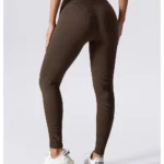 Seamless High Waist Sports Leggings Coffee 5