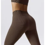 Seamless High Waist Sports Leggings Coffee 6