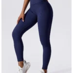 Seamless High Waist Sports Leggings Dark Blue 3