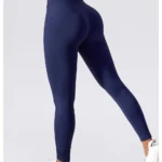 Seamless High Waist Sports Leggings Dark Blue 5