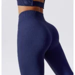 Seamless High Waist Sports Leggings Dark Blue 6