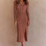 Knit Collar Dress