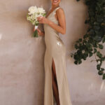 V-Neck Bridesmaid Dress