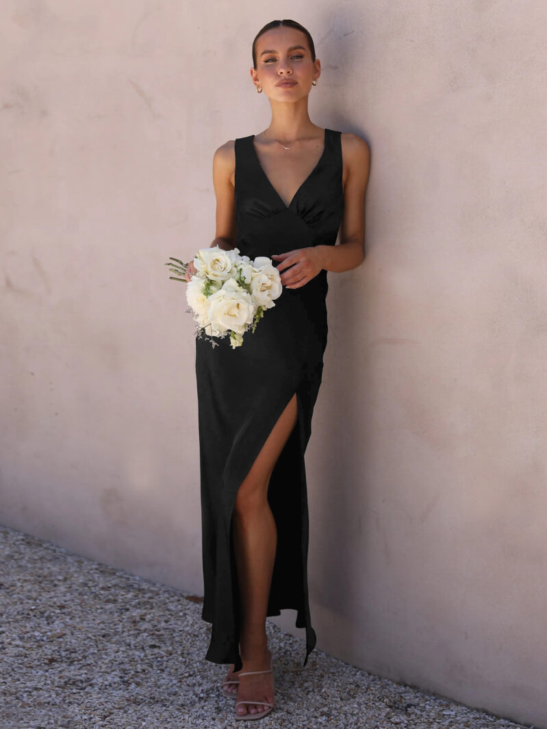 V-Neck Bridesmaid Dress