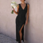 V-Neck Bridesmaid Dress