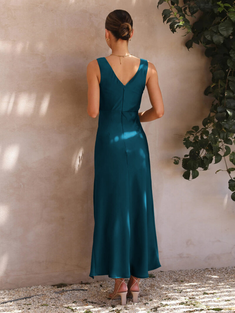 V-Neck Bridesmaid Dress