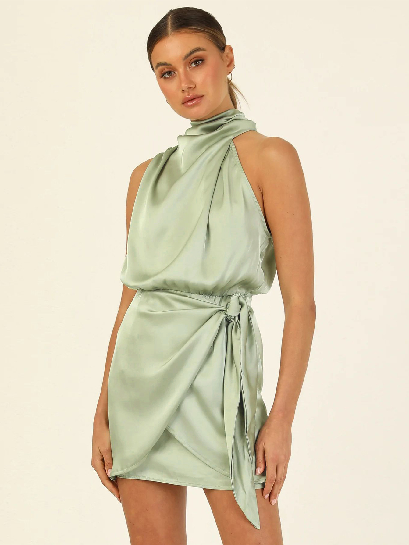 Satin Evening Dress