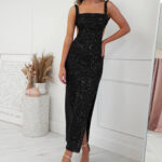 Backless Glittery Dress