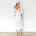 Puff Sleeve Frill Dress