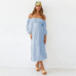 Puff Sleeve Frill Dress