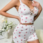 Cross Front Pajama Set