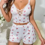 Cross Front Pajama Set