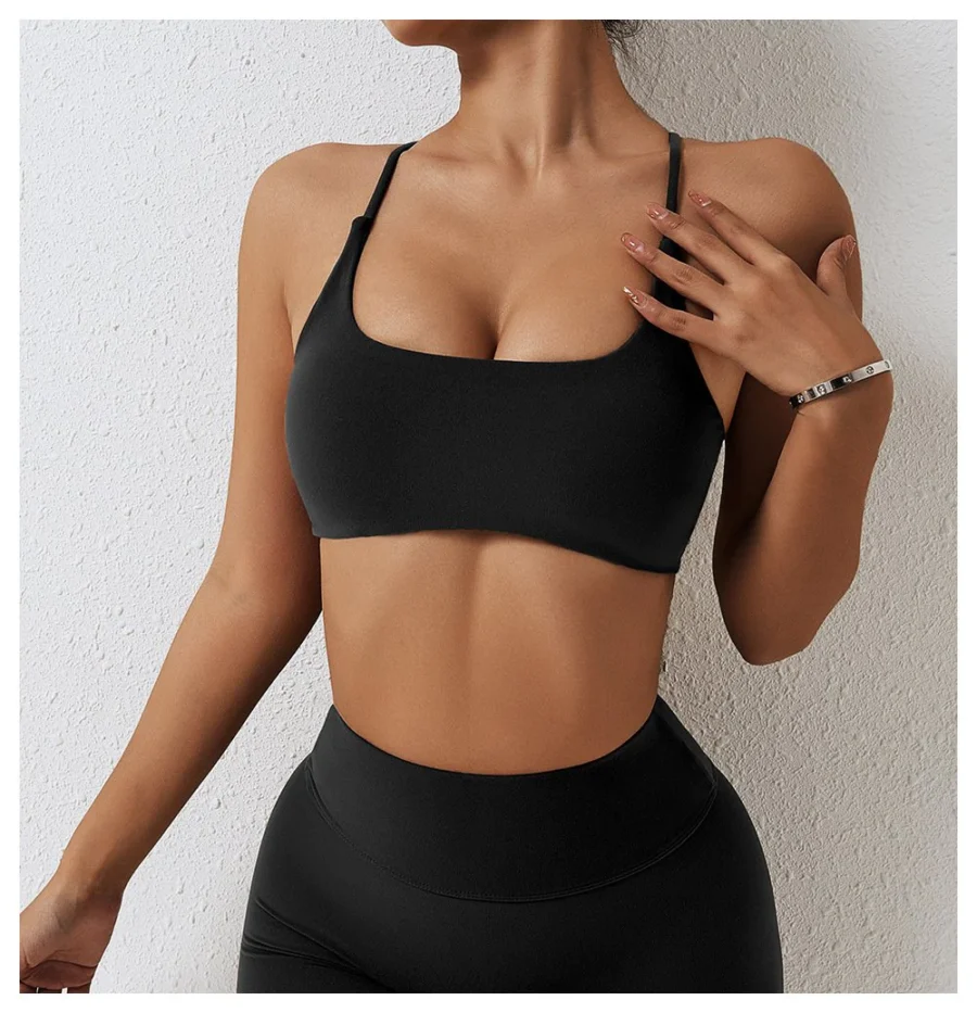 Cross Back Yoga Bra