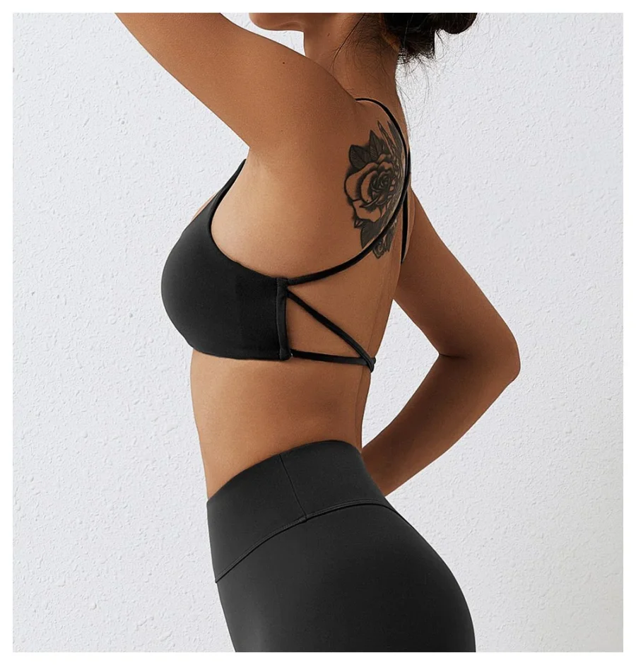 Cross Back Yoga Bra