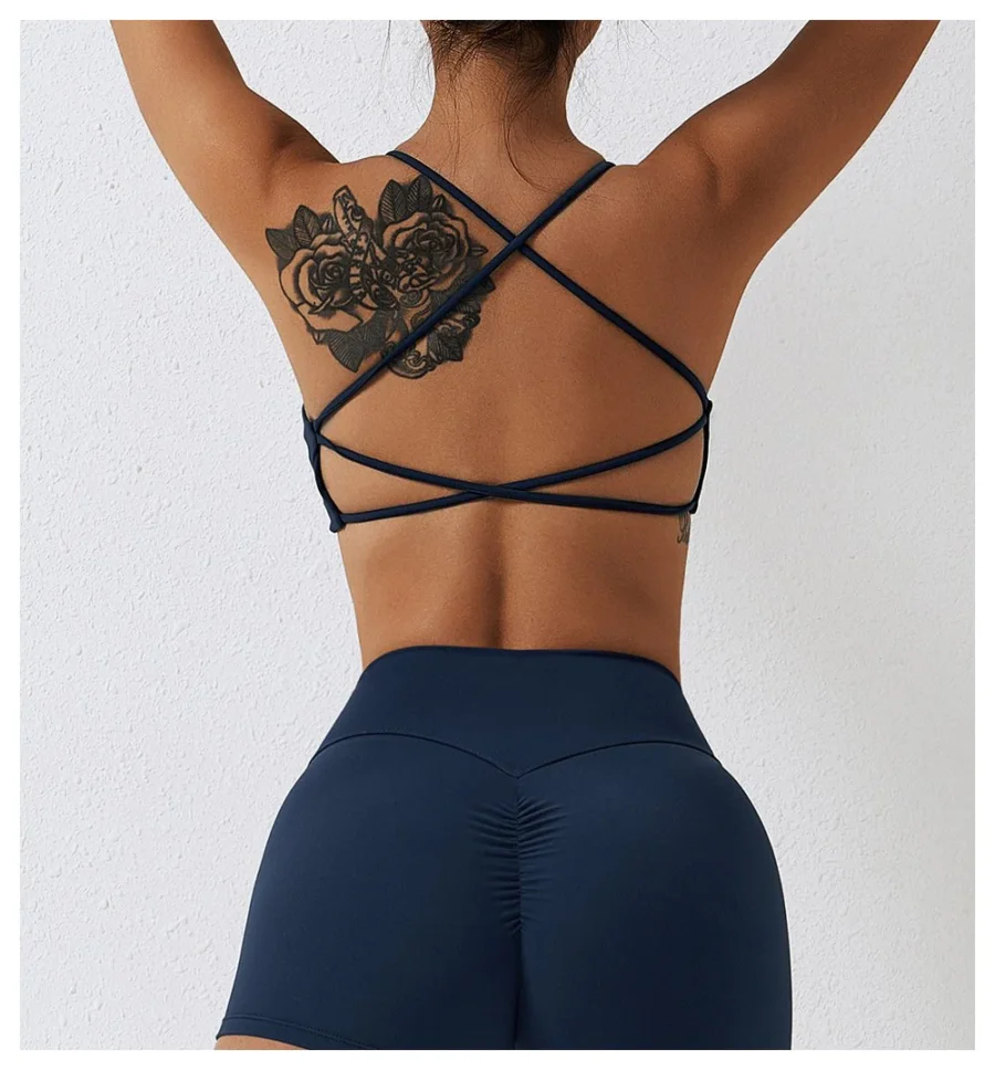 Cross Back Yoga Bra