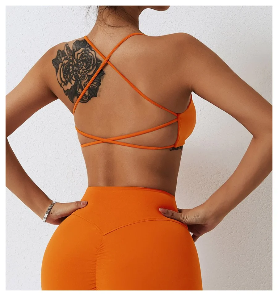 Cross Back Yoga Bra