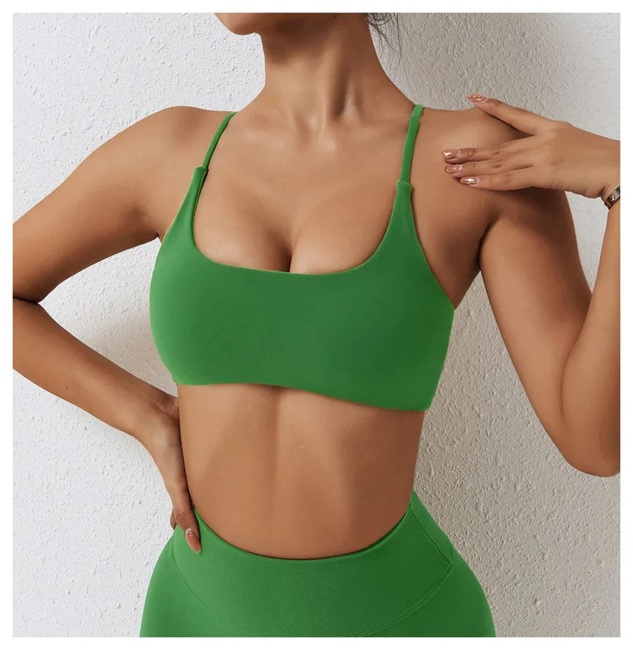 Cross Back Yoga Bra