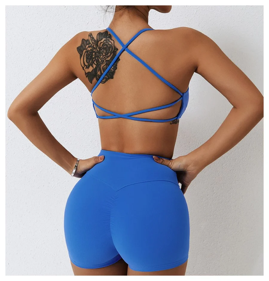 Cross Back Yoga Bra