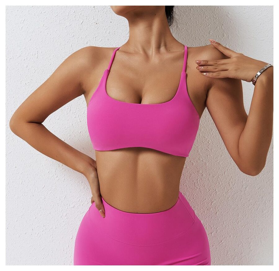 Cross Back Yoga Bra