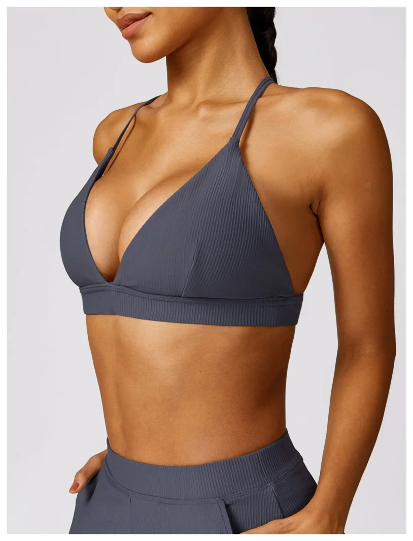 Deep V Yoga Bra