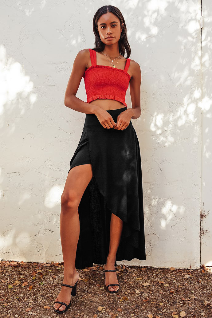 Summer Chic High Low Skirt