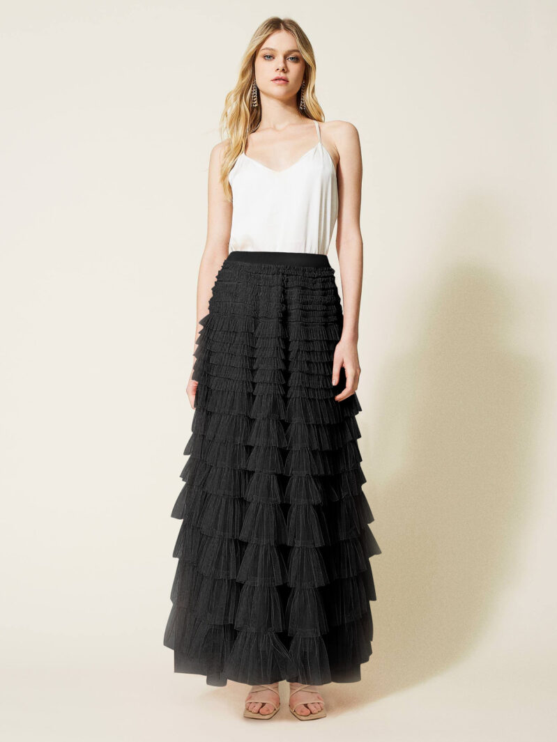 Elegant Mesh Fluffy Skirt