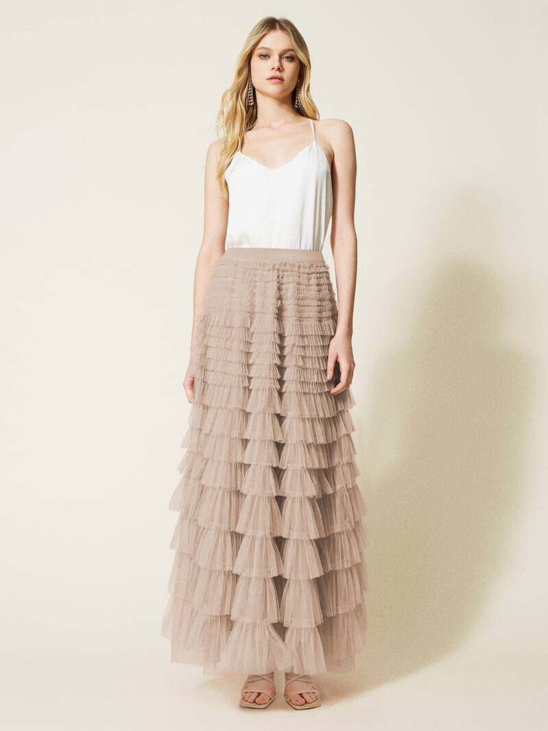 Elegant Mesh Fluffy Skirt