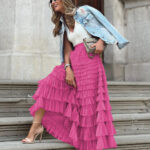 Elegant Mesh Fluffy Skirt